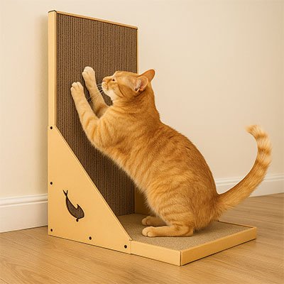 Griffoir-pour-chat-en-carton-L