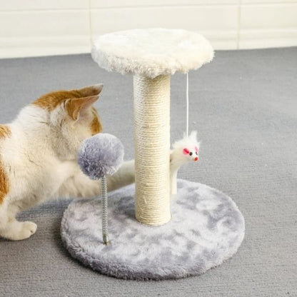Griffoir chat Sisal  Griffe Premium gris et blanc