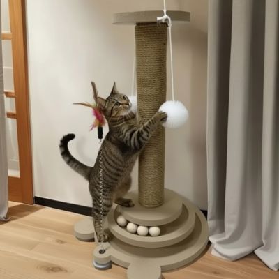 Griffoir pour chat Deluxe interactif
