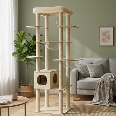 Arbre a Chat en bois  clair