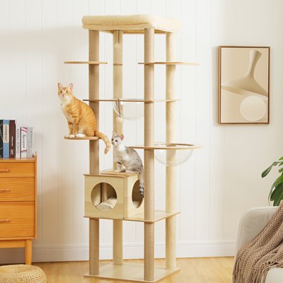 Arbre a Chat en bois haut
