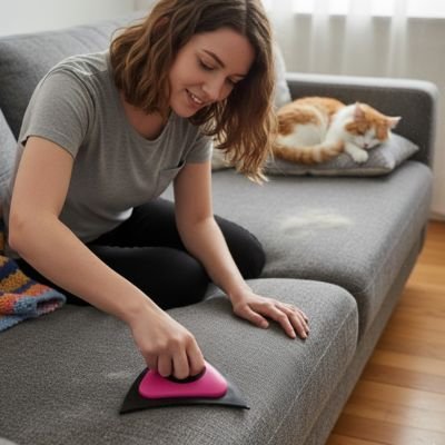 Brosse anti poil pour divan