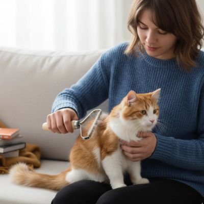 Brosse anti poil pour tissu