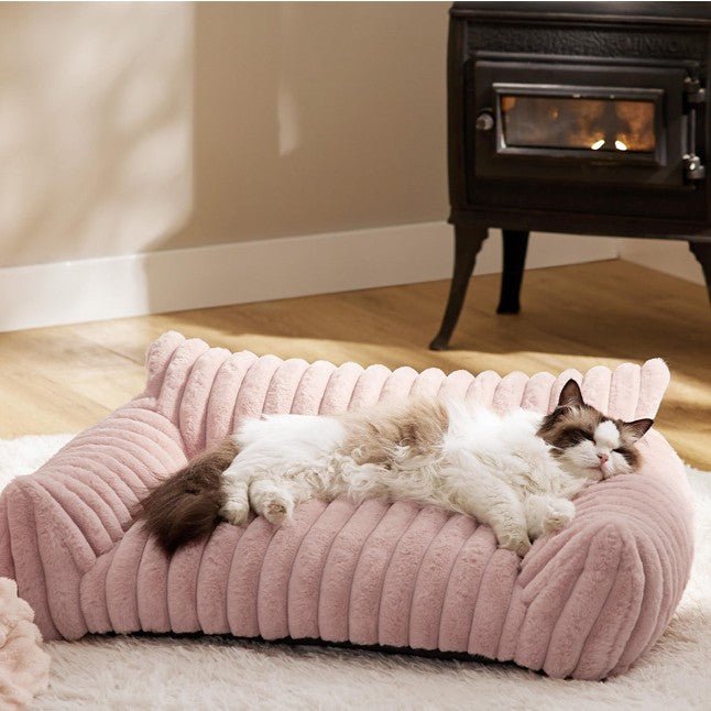 Canapé pour chat Rose | Cocon Orthopédique - Satisfaction Félin