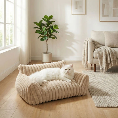 canapé pour chat beige modern