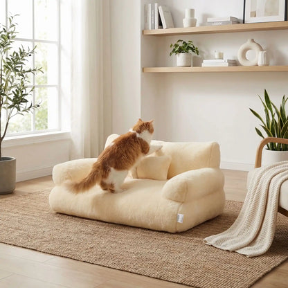 Canapé chat Blanc crème | ConfoCanap™