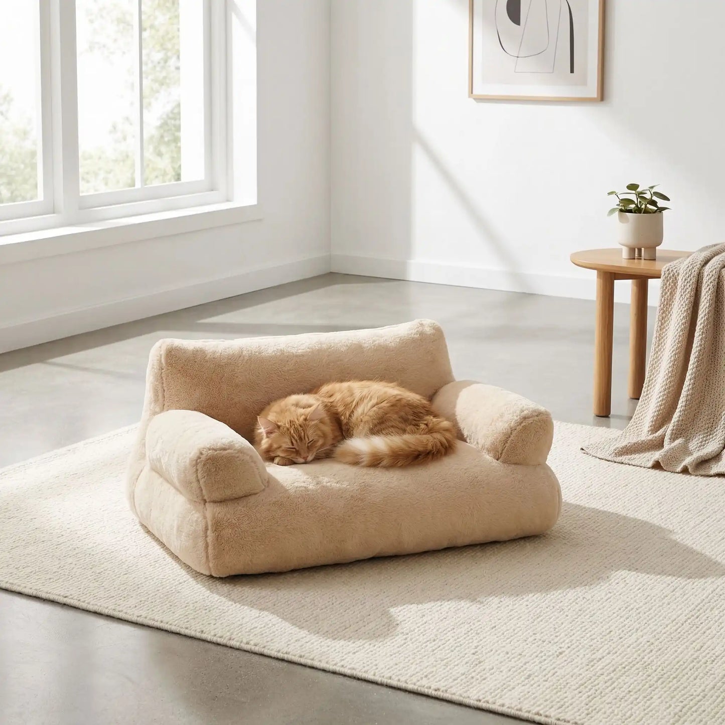 Canapé chat Blanc crème | ConfoCanap™