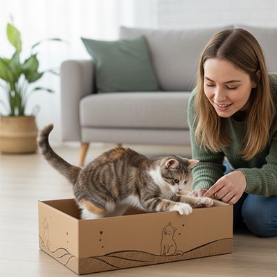 Griffoir carton chat 3