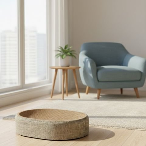 Griffoir chat beige