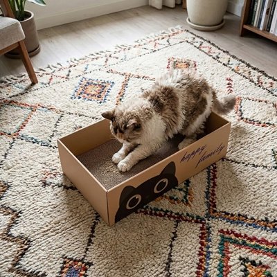 griffoir Chat carton carré