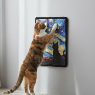 Griffoir chat tapis murale attirant