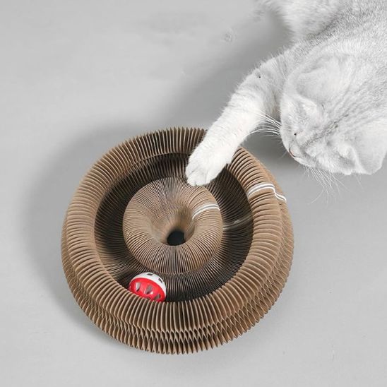 griffoir pour chat pliable en carton