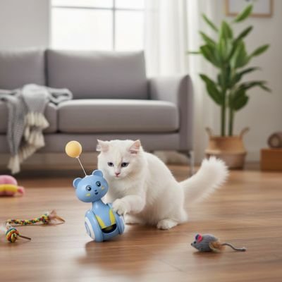 Jouet chat balle
