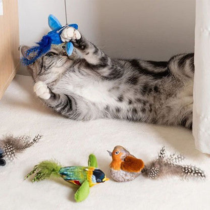 Jouet chat interactif oiseau amusant 