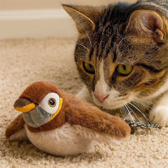 Jouet Chat interactif oiseau