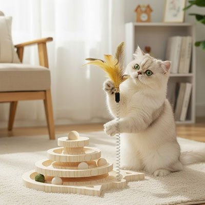 Jouet pour Chat a plume