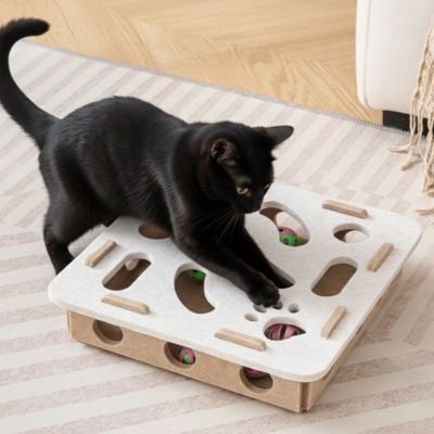 Jouet pour chat en bois