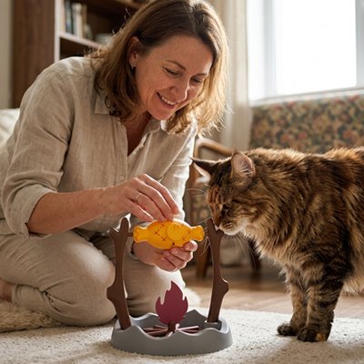 jouet pour Chat poisson qui cuie