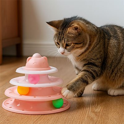 Jouet pour chat tour etage