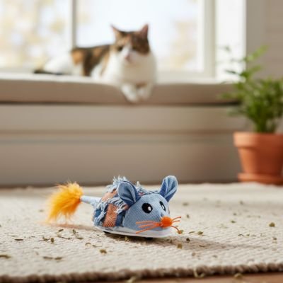 Jouets interactifs Chat a roulette