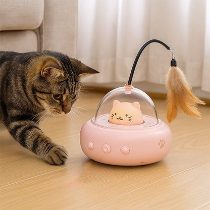 Jouets interactifs pour Chat rose