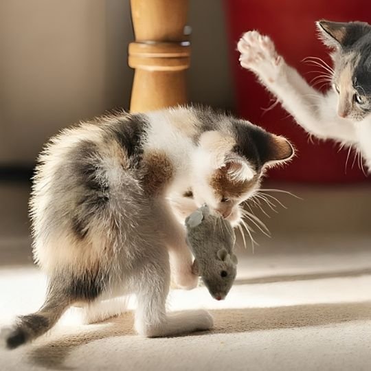 Jouets interactifs pour Chat souris grise