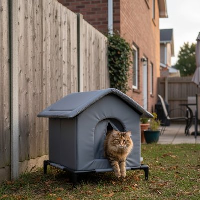 Maison exterieur pour chat isolé 