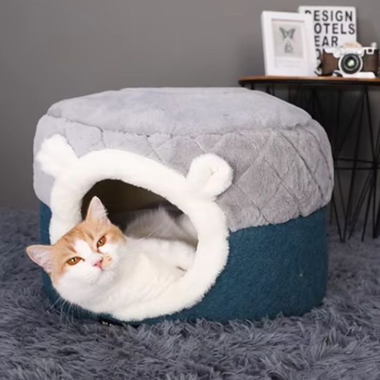 niche chat en peluche