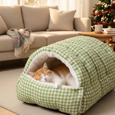 niche pour chat douillet