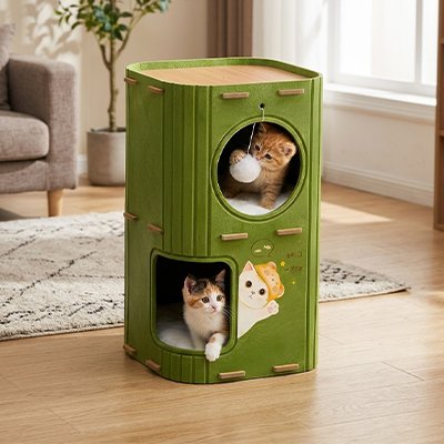 Petit arbre à chat 2 couchages