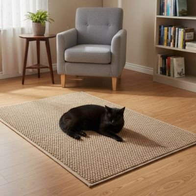 Tapis griffoir chat beige