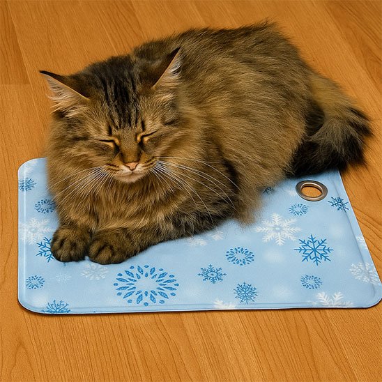 Tapis rafraichissant Chat bleu