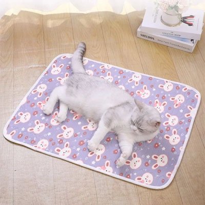 Tapis rafraichissant Chat violet