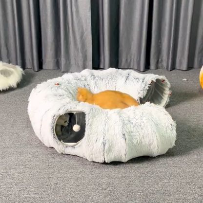 tunnel-pour-chat-gris